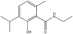 N-Ethyl-3-hydroxy-p-cymene-2-carboxamide Struktur