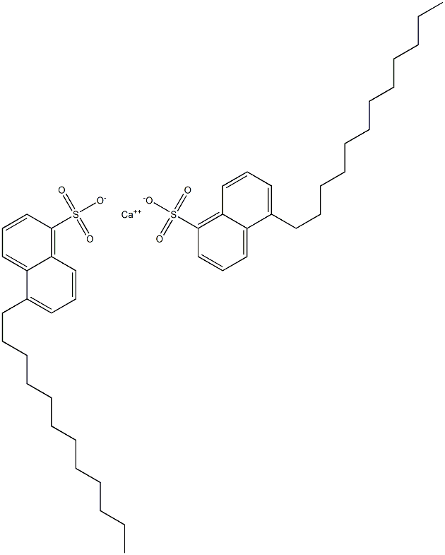 Bis(5-dodecyl-1-naphthalenesulfonic acid)calcium salt Struktur