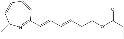 7-(6-Ethylcarbonyloxy-1,3-hexadien-1-yl)-2-methyl-2H-azepine Struktur