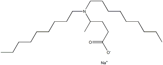 4-(Dinonylamino)valeric acid sodium salt Struktur