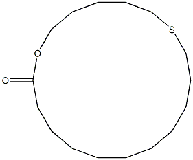 1-Oxa-7-thiacyclooctadecan-18-one Struktur