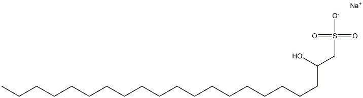 2-Hydroxyhenicosane-1-sulfonic acid sodium salt Struktur