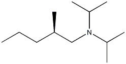 [R,(+)]-N,N-Diisopropyl-2-methyl-1-pentanamine Struktur