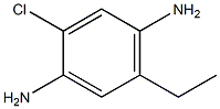 2-Chloro-5-ethyl-p-phenylenediamine Struktur