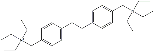 4,4'-Ethylenebis(N,N,N-triethylbenzenemethanaminium) Struktur