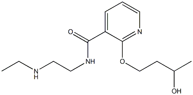 2-(3-Hydroxybutoxy)-N-[2-(ethylamino)ethyl]-3-pyridinecarboxamide Struktur