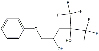 1,1,1-Trifluoro-2-(trifluoromethyl)-5-phenoxy-2,4-pentanediol Struktur