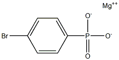 4-Bromophenylphosphonic acid magnesium salt Struktur