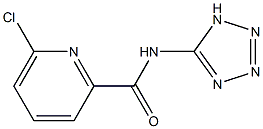 6-Chloro-N-(1H-tetrazol-5-yl)pyridine-2-carboxamide Struktur