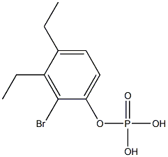 Phosphoric acid bis(ethyl)[2-bromophenyl] ester Struktur