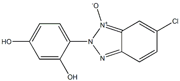 6-Chloro-2-(2,4-dihydroxyphenyl)-2H-benzotriazole 1-oxide Struktur