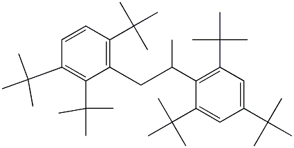 1-(2,3,6-Tri-tert-butylphenyl)-2-(2,4,6-tri-tert-butylphenyl)propane Struktur