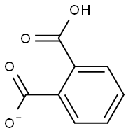 2-Carboxybenzoic acidion Struktur