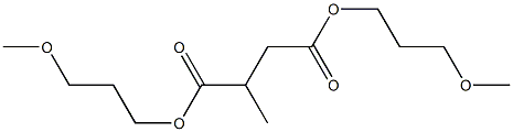 Methylsuccinic acid bis(3-methoxypropyl) ester Struktur