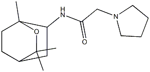 N-(1,8-Epoxy-p-menthan-2-yl)-1-pyrrolidineacetamide Struktur