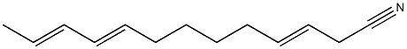 3,9,11-Tridecatrienenitrile Struktur