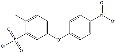 5-(4-Nitrophenoxy)-2-methylbenzenesulfonyl chloride Struktur