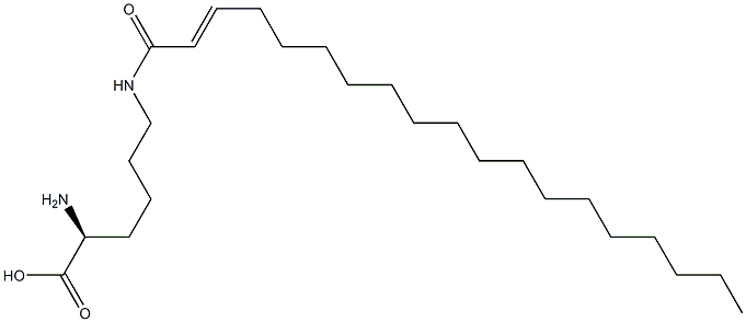 N6-(2-Nonadecenoyl)lysine Struktur