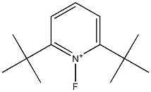 1-Fluoro-2,6-di-tert-butylpyridinium Struktur