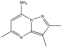 2,3,5-Trimethylpyrazolo[1,5-a]pyrimidin-7-amine Struktur