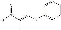 (E)-1-(Phenylthio)-2-nitro-1-propene Struktur