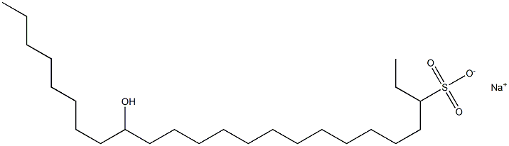 16-Hydroxytetracosane-3-sulfonic acid sodium salt Struktur