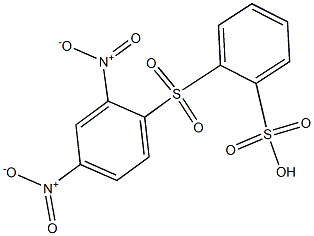 2-[(2,4-Dinitrophenyl)sulfonyl]benzenesulfonic acid Struktur