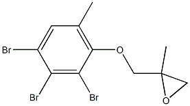 2,3,4-Tribromo-6-methylphenyl 2-methylglycidyl ether Struktur