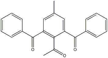 2-Acetyl-1,3-dibenzoyl-5-methylbenzene Struktur