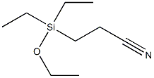 3-(Ethoxydiethylsilyl)propiononitrile Struktur