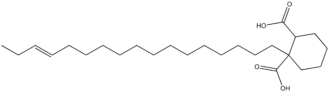 Cyclohexane-1,2-dicarboxylic acid hydrogen 1-(14-heptadecenyl) ester Struktur