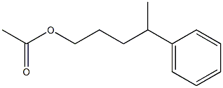 Acetic acid 4-phenylpentyl ester Struktur