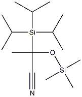 2-(Triisopropylsilyl)-2-(trimethylsilyloxy)propionitrile Struktur