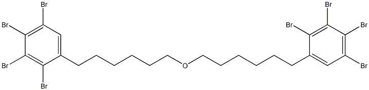 2,3,4,5-Tetrabromophenylhexyl ether Struktur