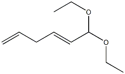 2,5-Hexadienal diethyl acetal Struktur