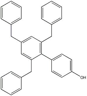 4-(2,4,6-Tribenzylphenyl)phenol Struktur