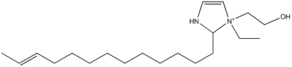 1-Ethyl-1-(2-hydroxyethyl)-2-(11-tridecenyl)-4-imidazoline-1-ium Struktur