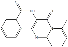 3-Benzoylamino-6-methyl-4H-pyrido[1,2-a]pyrimidin-4-one Struktur