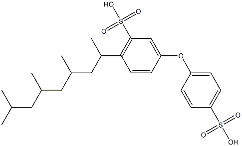 6-(1,3,5,7-Tetramethyloctyl)-[3,4'-oxybisbenzenesulfonic acid] Struktur