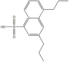 3,5-Dipropyl-1-naphthalenesulfonic acid Struktur