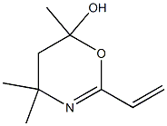 2-Ethenyl-5,6-dihydro-4,4,6-trimethyl-4H-1,3-oxazin-6-ol Struktur