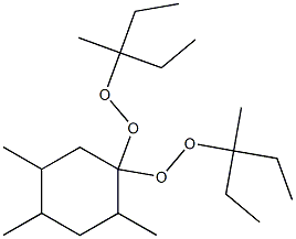 2,4,5-Trimethyl-1,1-bis(1-ethyl-1-methylpropylperoxy)cyclohexane Struktur