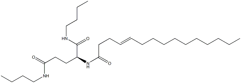 N2-(4-Pentadecenoyl)-N1,N5-dibutylglutaminamide Struktur