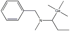 1-(Trimethylgermyl)-N-methyl-N-benzylpropan-1-amine Struktur