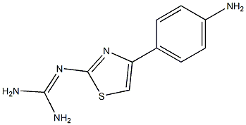 2-[4-(4-Aminophenyl)thiazole-2-yl]guanidine Struktur