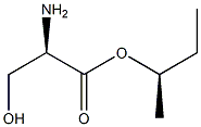 (R)-2-Amino-3-hydroxypropanoic acid (R)-1-methylpropyl ester Struktur