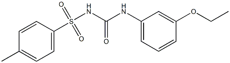 1-(3-Ethoxyphenyl)-3-(4-methylphenylsulfonyl)urea Struktur