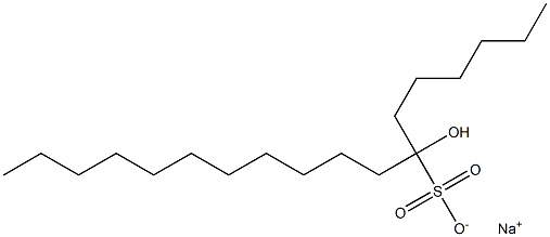 7-Hydroxyoctadecane-7-sulfonic acid sodium salt Struktur