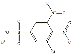 5-Chloro-3,4-dinitrobenzenesulfonic acid lithium salt Struktur