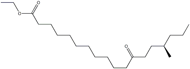 [R,(-)]-15-Methyl-12-oxostearic acid ethyl ester Struktur